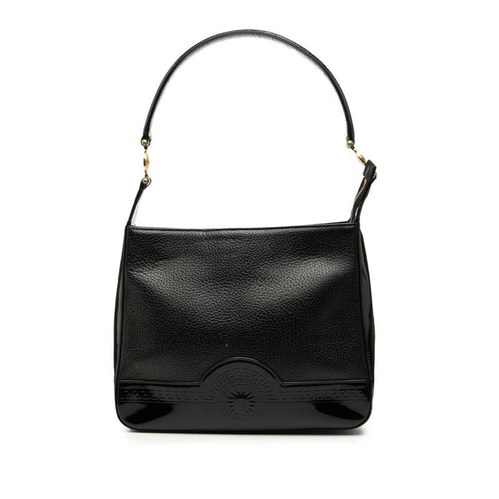 Versace Suurst Hobo Bag Black Leather Patent Vernis